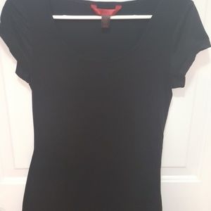 Stretchy women's top black sz L